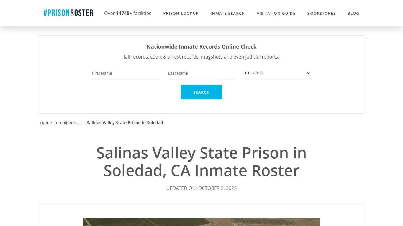 Salinas Valley State Prison in Soledad, CA Inmate Roster - Prisonroster